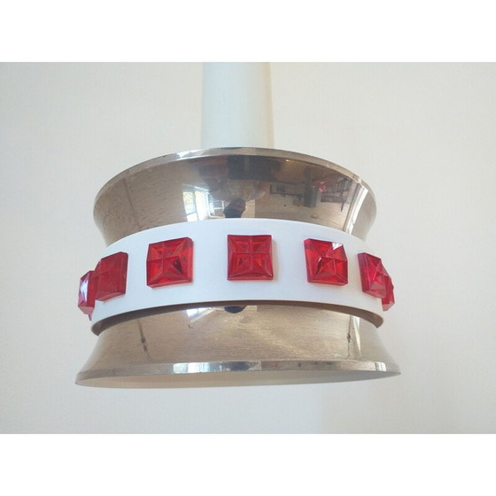 Image 1 of Set van 3 vintage hanglampen Vitrika, Zweden 1970