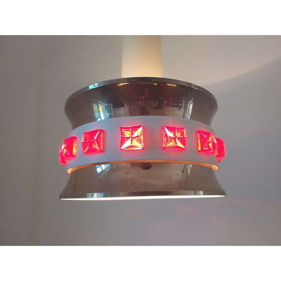 Image 1 of Set van 3 vintage hanglampen Vitrika, Zweden 1970