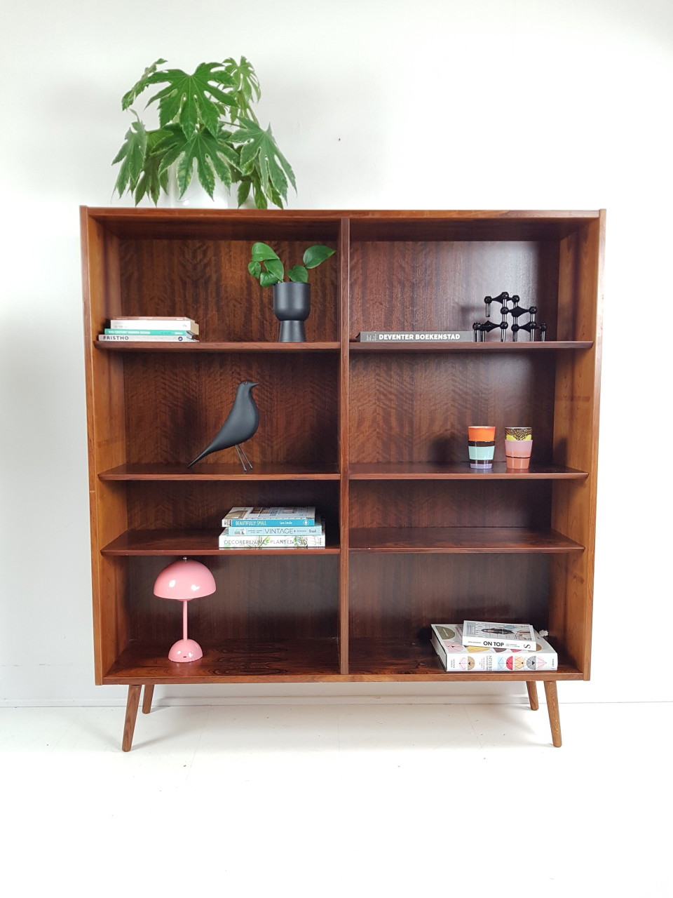 Vintage Deense boekenkast palissander Hundevad