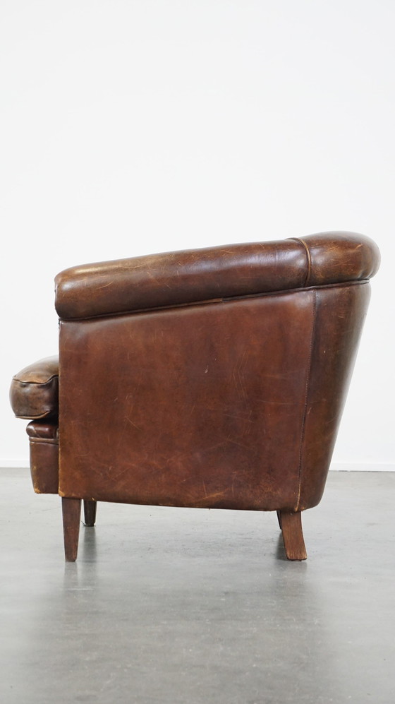 Image 1 of Schapenleren Clubfauteuil