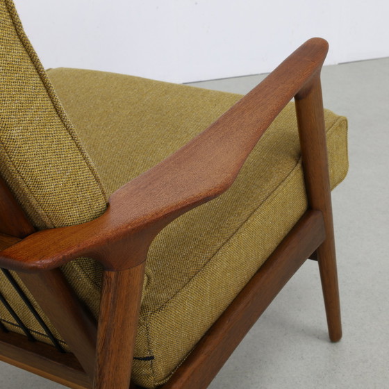 Image 1 of Fauteuil Teak 1960 opnieuw bekleed Deens