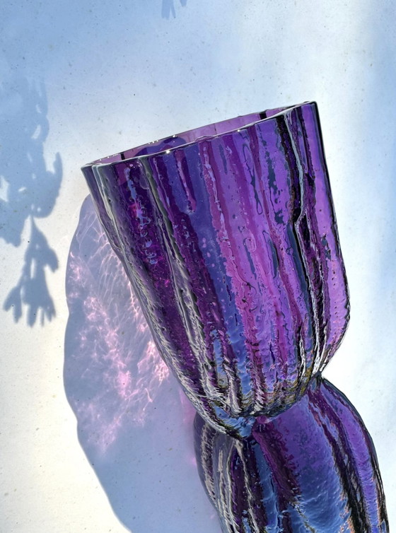 Image 1 of Groot Zweeds Glas, Vaas Lindshammar Glasbruk, Christer Sjögren, Woodstock Series