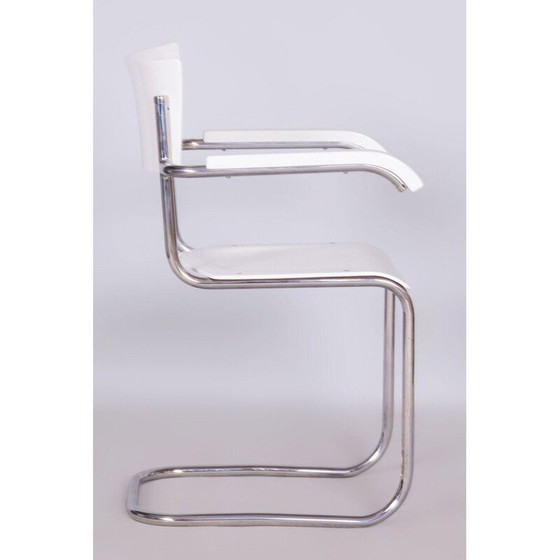 Image 1 of Paar vintage Bauhaus fauteuils in chroomstaal van Mart Stam, Duitsland 1930