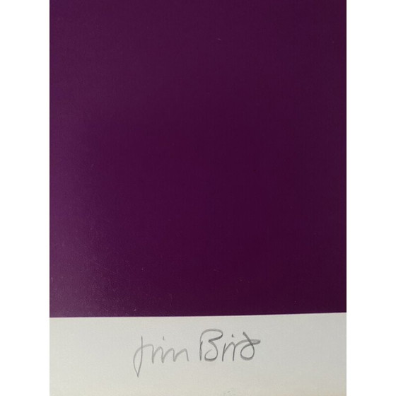 Image 1 of Vintage fotolithografie "hommage aan Vasarely" door Jim Bird, 1970
