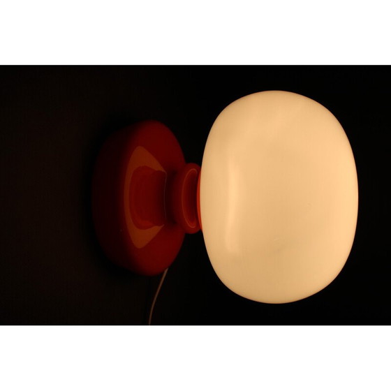 Image 1 of Vintage opaline glazen tafellamp van Stepan Tabery, Tsjecho-Slowakije 1970