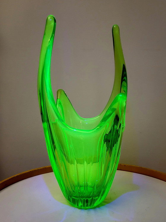 Image 1 of Uranium Of Annagroen Centerpiece, Val Saint Lambert, Organische Vormgeving, Belgium