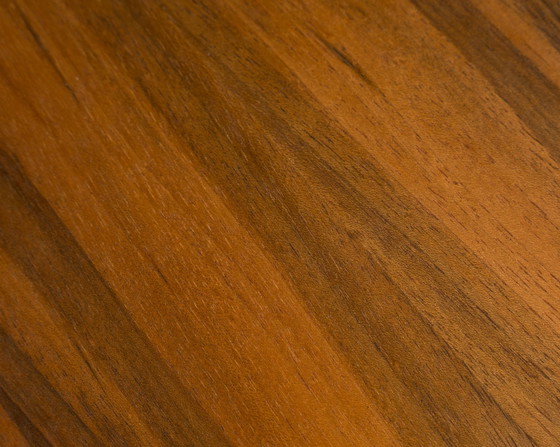 Image 1 of Vrijstaande plank, zwarte metalen ladders, jaren 60