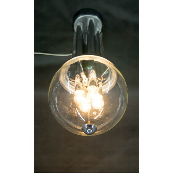 Image 1 of Vintage Brutalistische plafondlamp, Tsjecho-Slowakije 1970