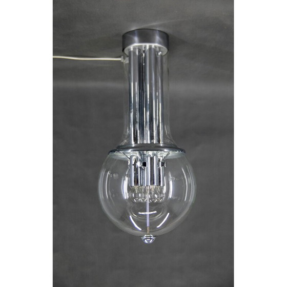 Image 1 of Vintage Brutalistische plafondlamp, Tsjecho-Slowakije 1970