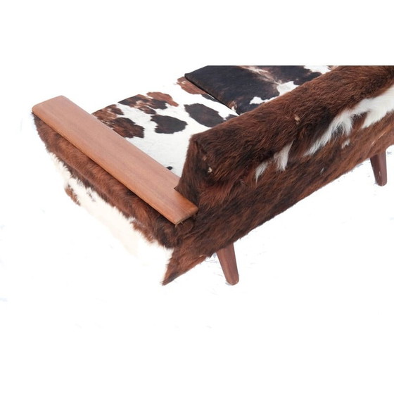 Image 1 of Vintage woonkamer set in koeienleer, Noorwegen 1970