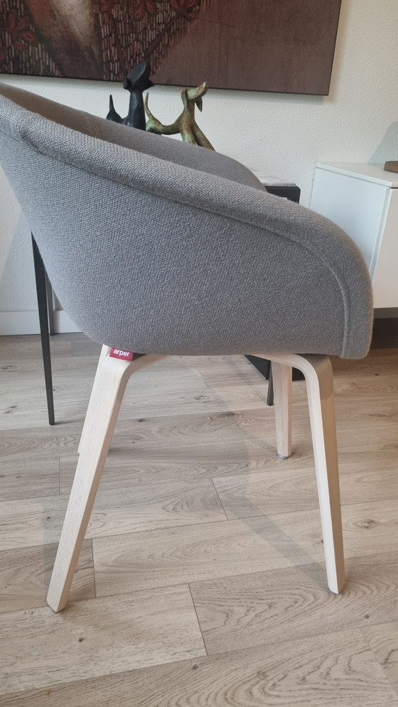 Image 1 of Arper Stoel/Eetkamerstoel/Fauteuil Duna 02 Lichtgrijs  Nieuw!