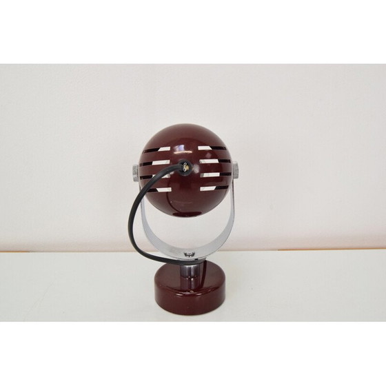 Image 1 of Vintage metalen en chromen wandlamp van Stanislav Indra voor Combi Lux, Tsjecho-Slowakije 1970