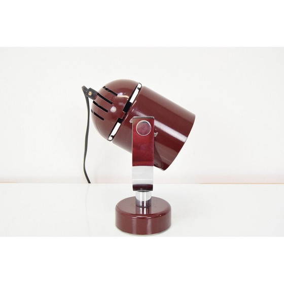 Image 1 of Vintage metalen en chromen wandlamp van Stanislav Indra voor Combi Lux, Tsjecho-Slowakije 1970