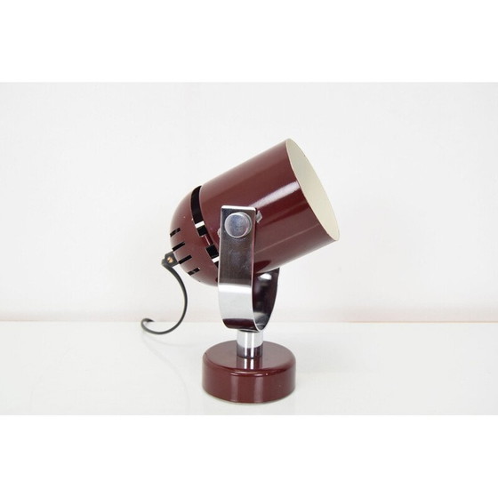 Image 1 of Vintage metalen en chromen wandlamp van Stanislav Indra voor Combi Lux, Tsjecho-Slowakije 1970