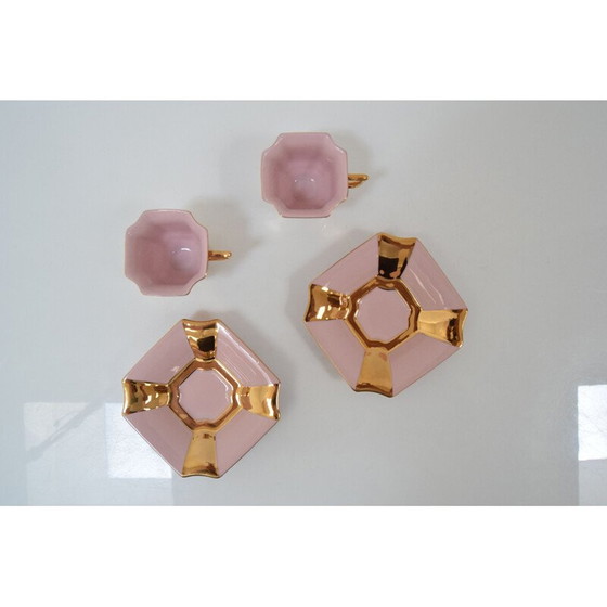 Image 1 of Paar vintage kop en schotels van Haas & Czjzek, 1960