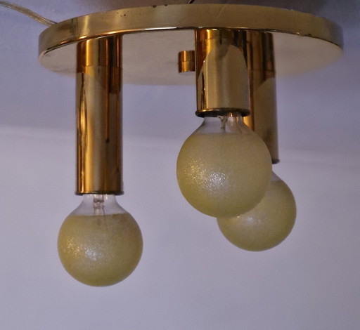 Midcentury Tz Leuchten Plafondlamp Messing 