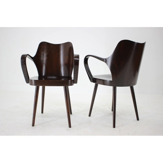 Image 1 of Paar vintage fauteuils van Oswald Haerdtl voor Ton, Tsjecho-Slowakije 1950