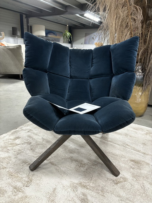 B&B Italia Husk lounge Chair in stof Sirio velours