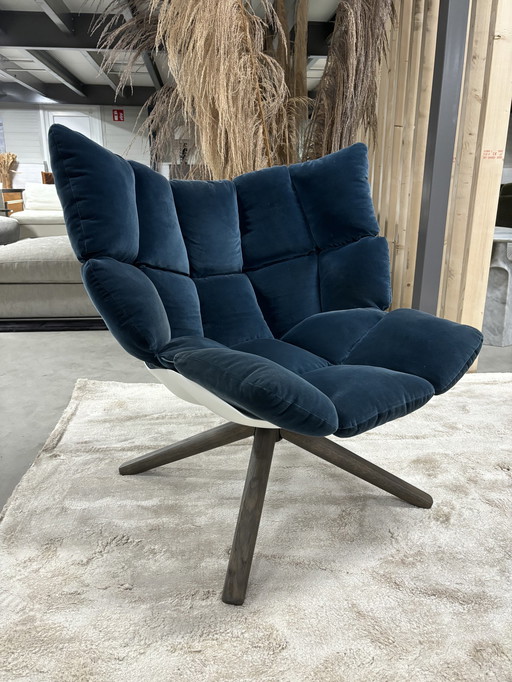 B&B Italia Husk lounge Chair in stof Sirio velours