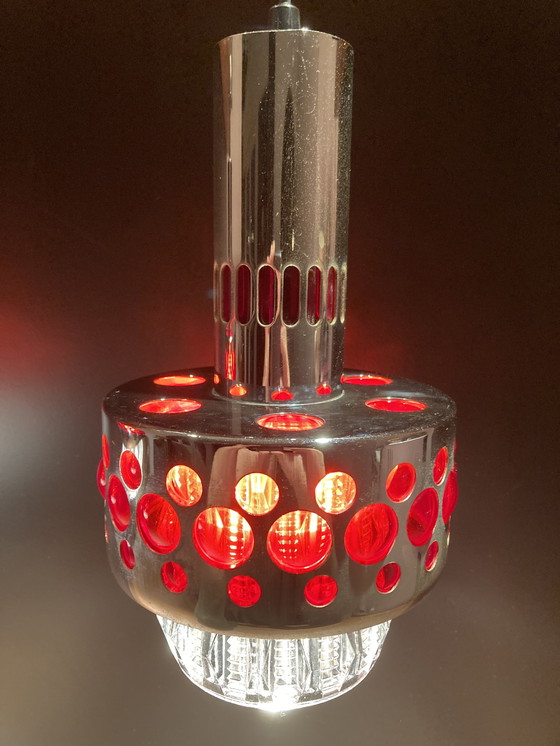 Image 1 of 2X Massive Vintage Space Age Hanglampen