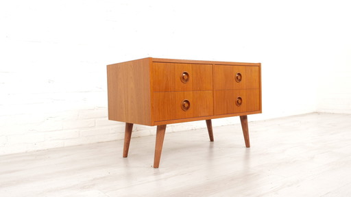 Vintage Ladekast | 4 Lades | Teak