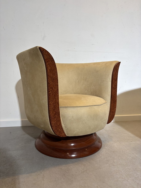 Image 1 of Paar "Hotel Le Malandre" Art Deco Tulpenstoelen