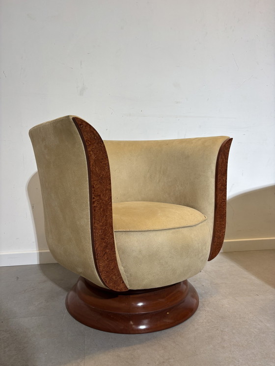 Image 1 of Paar "Hotel Le Malandre" Art Deco Tulpenstoelen