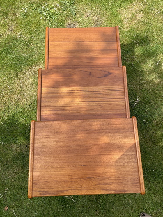 Image 1 of Vintage Deense Teak Mimiset/ Nesting Tables