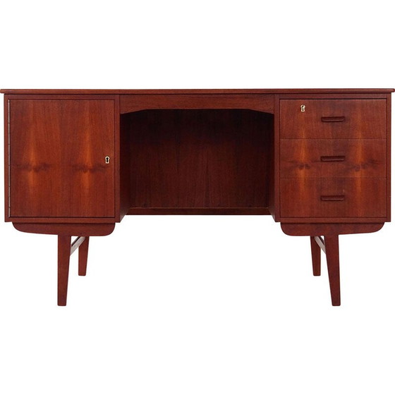 Image 1 of Vintage teakhouten bureau, Denemarken 1970