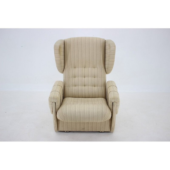 Image 1 of Vintage vleugel fauteuil, Tsjecho-Slowakije 1970
