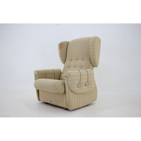 Image 1 of Vintage vleugel fauteuil, Tsjecho-Slowakije 1970