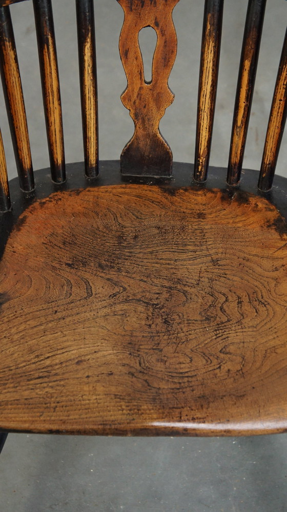 Image 1 of Houten Eetkamerstoel Met Hoge Rug 