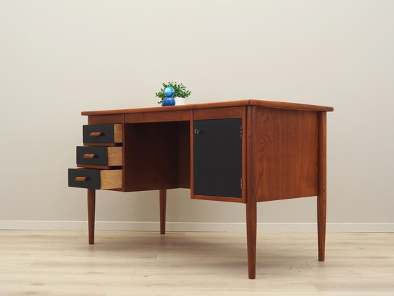 Image 1 of Teakhouten bureau, Deens ontwerp, 1970S, Productie: Denemarken