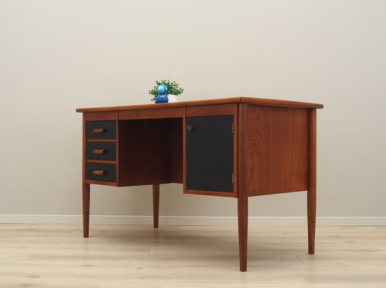 Image 1 of Teakhouten bureau, Deens ontwerp, 1970S, Productie: Denemarken