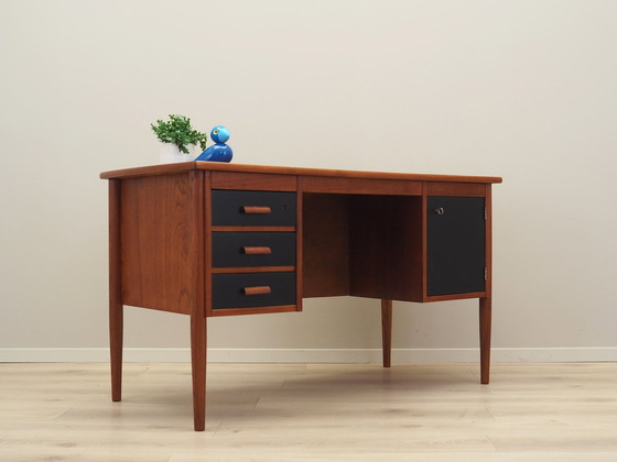 Image 1 of Teakhouten bureau, Deens ontwerp, 1970S, Productie: Denemarken