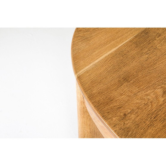 Image 1 of Vintage Rationalistische Ovale Eettafel in Eiken Nederlands1920