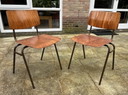 2x Vintage design Pagholz stoel Marko