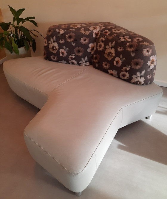 Image 1 of Leolux archipel design bank loveseat retro stof