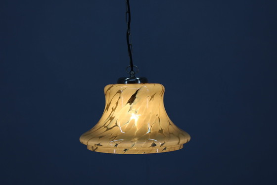 Image 1 of Glazen hanglamp uit 1970, Tsjecho-Slowakije