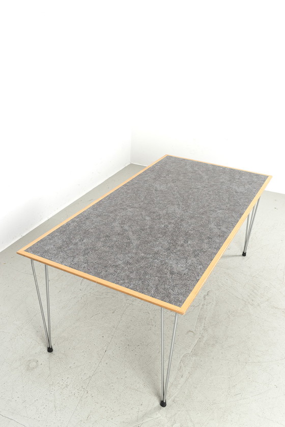 Image 1 of Vintage beuken tafel