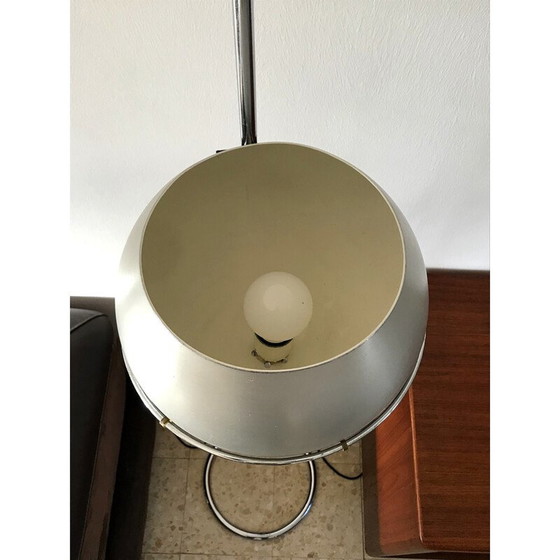 Image 1 of Vintage vloerlamp in chroomstaal en aluminium van Goffredo Reggiani, Italië 1970