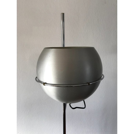 Image 1 of Vintage vloerlamp in chroomstaal en aluminium van Goffredo Reggiani, Italië 1970