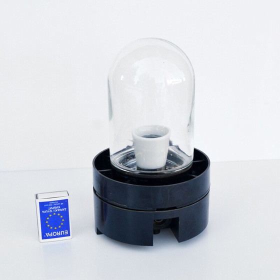 Image 1 of Vintage wandlamp of hanglamp met bolvormige glazen kap voor Elektrosvit Nové Zámky, Tsjecho-Slowakije 1960