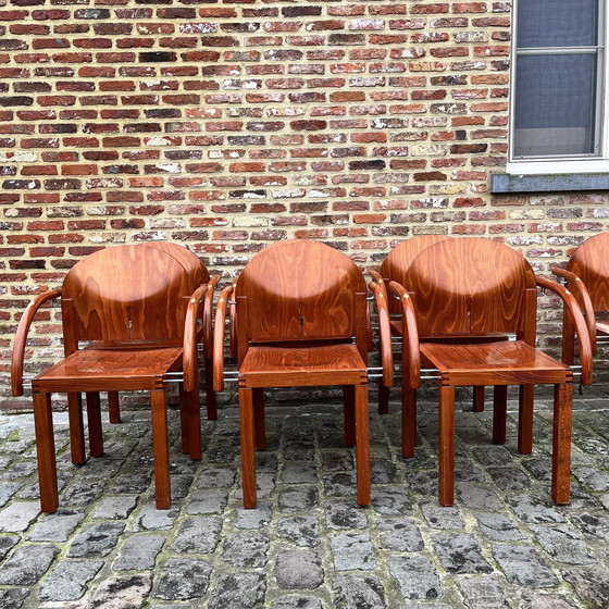 Image 1 of 7x Arno Votteler voor Bisterfeld + Weiss stoelen