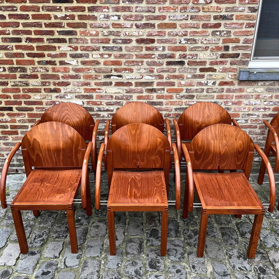 Image 1 of 7x Arno Votteler voor Bisterfeld + Weiss stoelen