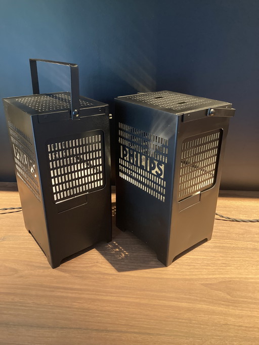 2x Philips vintage tafellamp