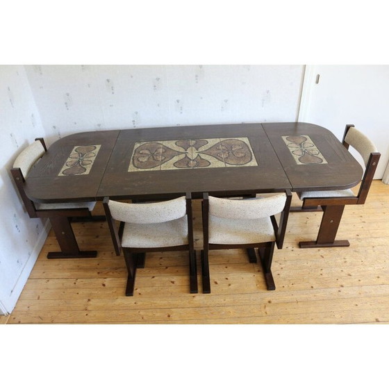 Image 1 of Vintage eetset van Poul H Poulsen voor Gangsö Möbler, Denemarken 1982