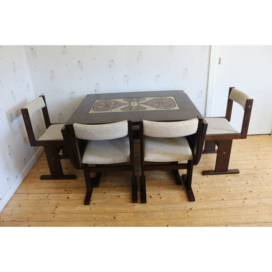 Image 1 of Vintage eetset van Poul H Poulsen voor Gangsö Möbler, Denemarken 1982