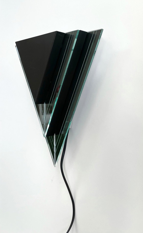 Image 1 of 2 vintage Memphis stijl wand LAMPEN eighties design Herda