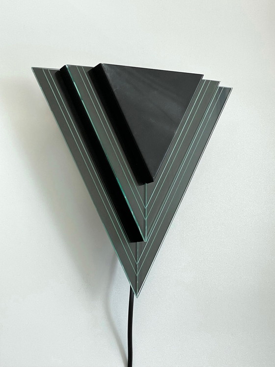 Image 1 of 2 vintage Memphis stijl wand LAMPEN eighties design Herda